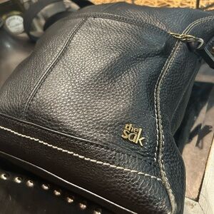 The Sak black leather crossbody bag #leather #crossbodybag